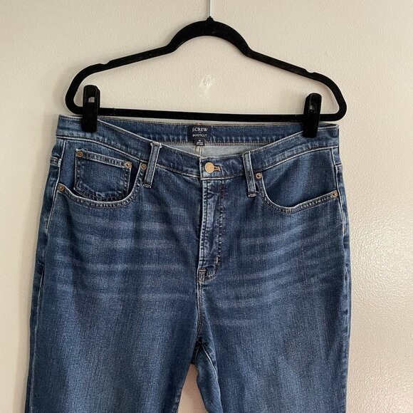 J.Crew Factory Women 31 Blue Medium Wash Denim All-Day Stretch Bootcut Jeans - Picture 5 of 11